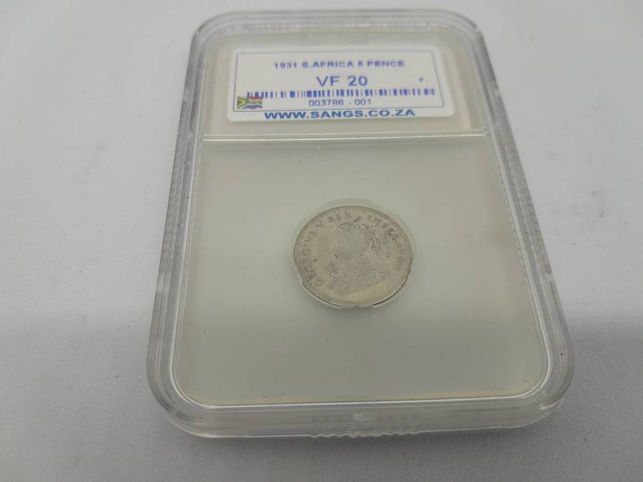 RARE 1931 SA Coin set : 6Pence, 1Shilling, 2.5Shilling