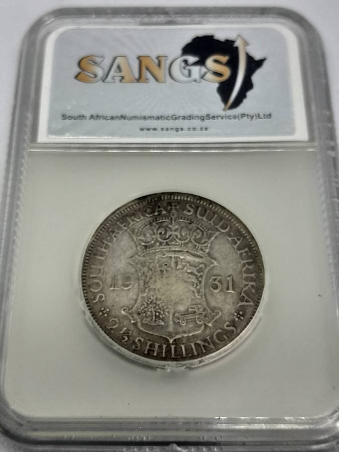 RARE 1931 SA Coin set : 6Pence, 1Shilling, 2.5Shilling