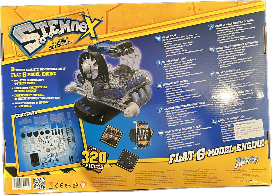 Flat 6 Model Engine (Self Assembly working Model)