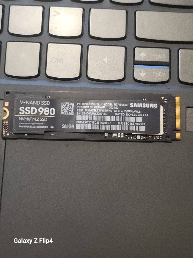 500GIG SAMSUNG980 NVME DRIVE