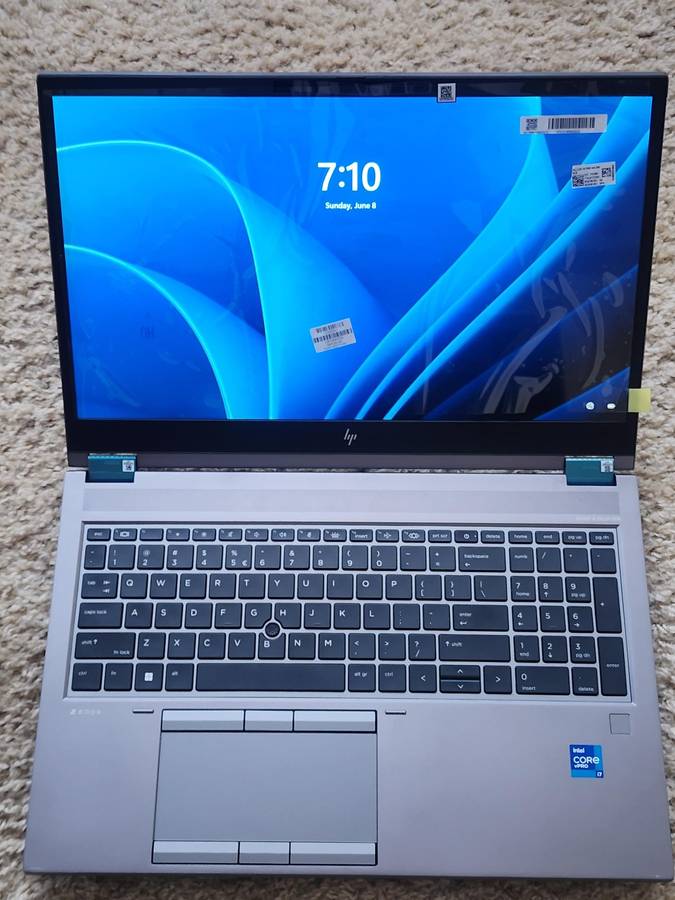 HP ZBook Fury G8 15.6' Core i7-11850H 32GB RAM 512 GiG NVMe Win 11 Pro 24H2