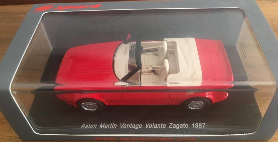 Aston Martin 1987 Vantage Volanta Zagato Spark Red 1-43 Boxed