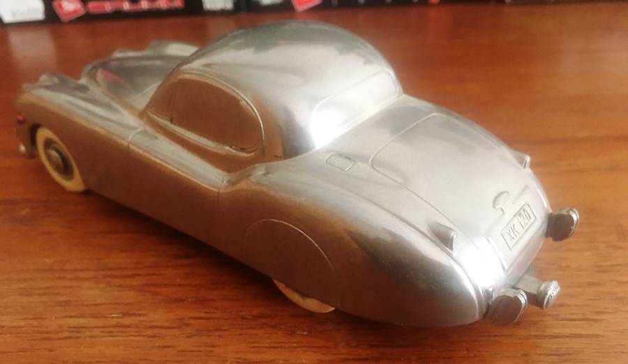 Jaguar XK120 Prameta With Winding Key Lose (Clockwork not working) 1-36 Chrome RARE