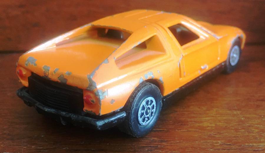 Mercedes Benz C111 Corgi Toys Played with Orange 1-43 Lose