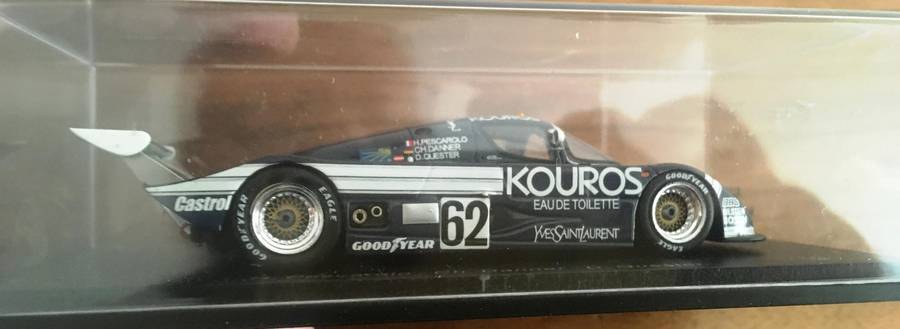 Mercedes Benz Sauber C8 #62 Le Mans 1986 Spark Dark Blue 1-43 Boxed R450