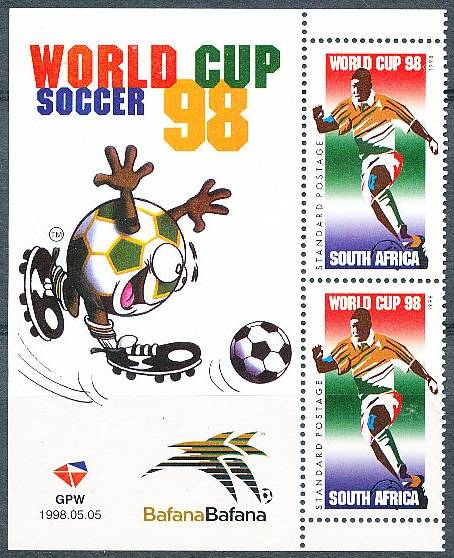 RSA -  1998  -   Football World Cup - France   - FINE   MINT