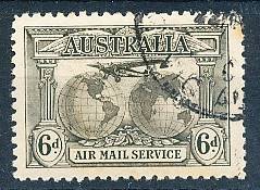 AUSTRALIA  1931 -   Airmail   "AIR MAIL SERVICE" at Bottom  FINE  USED