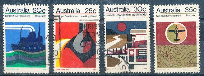 AUSTRALIA  1973 -   Development of Australia  SET   -  FINE USED