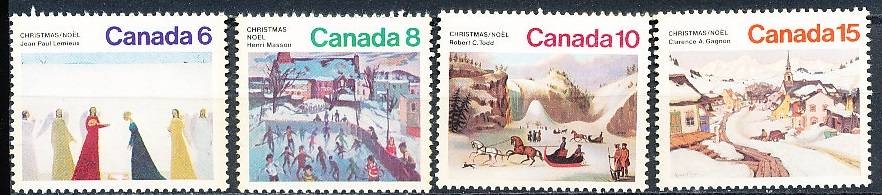 CANADA  1974  -  Christmas   FULL  SET -   FINE  MINT