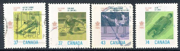 CANADA  1988  -   Winter Olympic Games -   FULL  SET -  FINE  USED