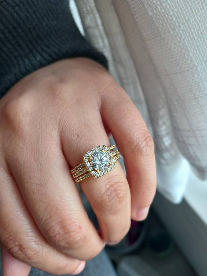 Boho-Chic 2pcs Ring Set For Women - Zinc Alloy, Perfect For Daily Wear & Engagement/Wedding