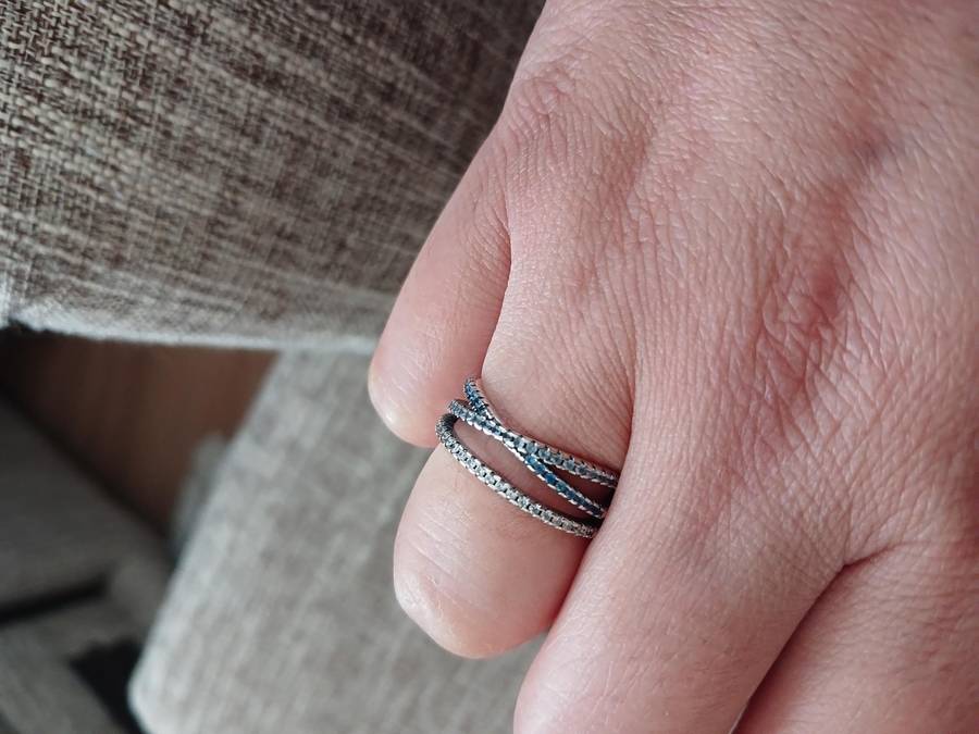 925 Sterling Silver Wide Band Ring (Used Once)