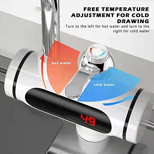 AIYI Electric Hot Water Tap, Instant Heater Tap with LED Digital Display, 3sec Inst
