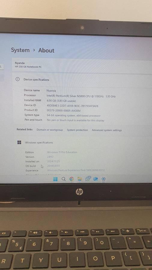 Hp 250 G6 Laptop