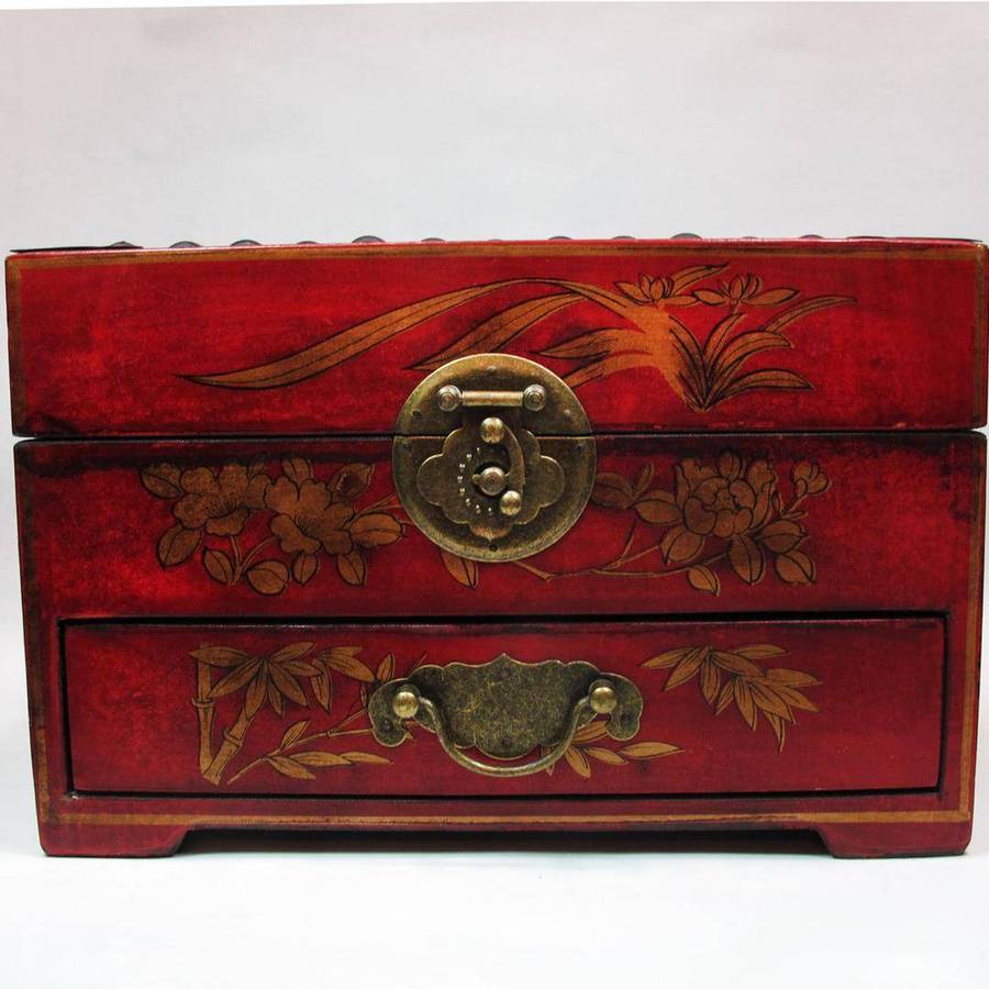 VINTAGE ABACUS CHEST JEWELRY STORAGE CHINESE