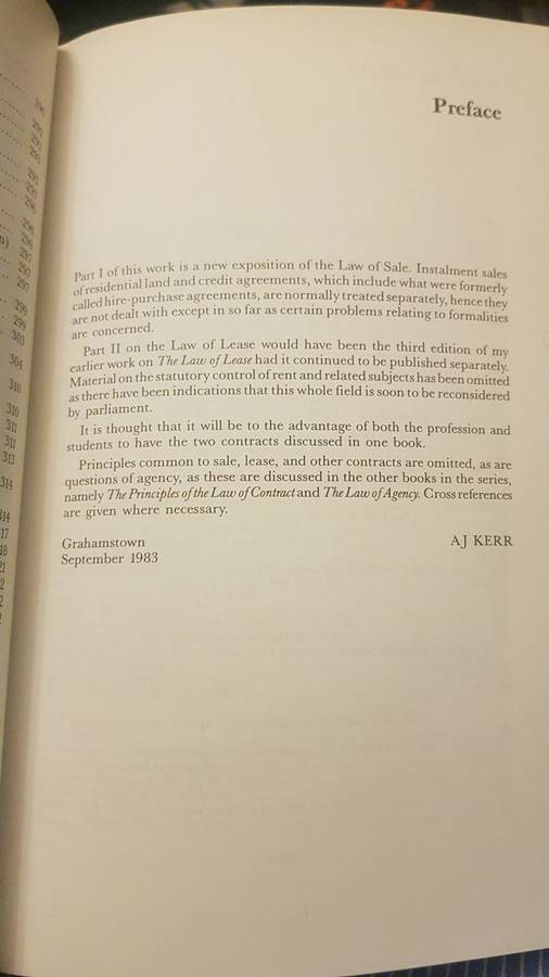 Law of Sale and Lease by A.J. Kerr