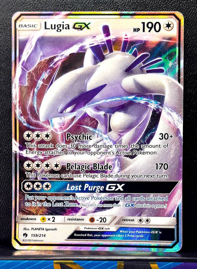 Pokemon Card - Lugia GX 159/214 - Holofoil Rare - Lost Thunder