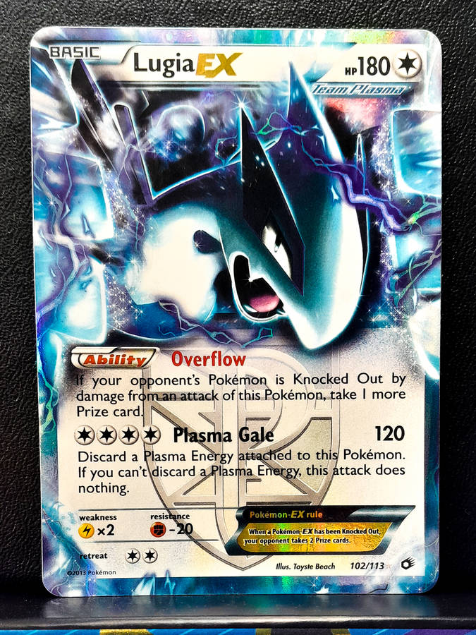 Pokemon Card - Lugia EX 102/113 - Holofoil rare -  Legendary Treasures (2013)