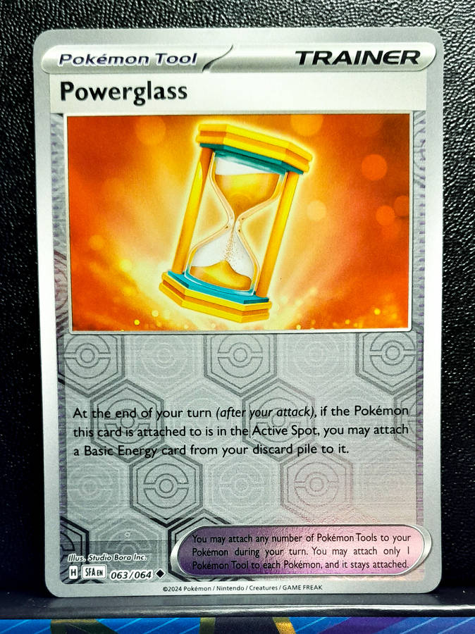 Pokemon Card - Powerglass 063/064 - Reverse Holofoil Trainer - Shrouded Fable NM