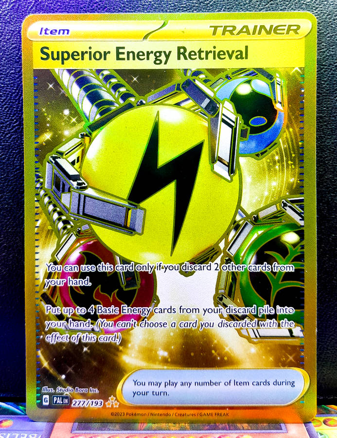 Pokemon Card - Superior Energy Retrieval 277/193 - Secret Triple Rare - Paldea Evolved