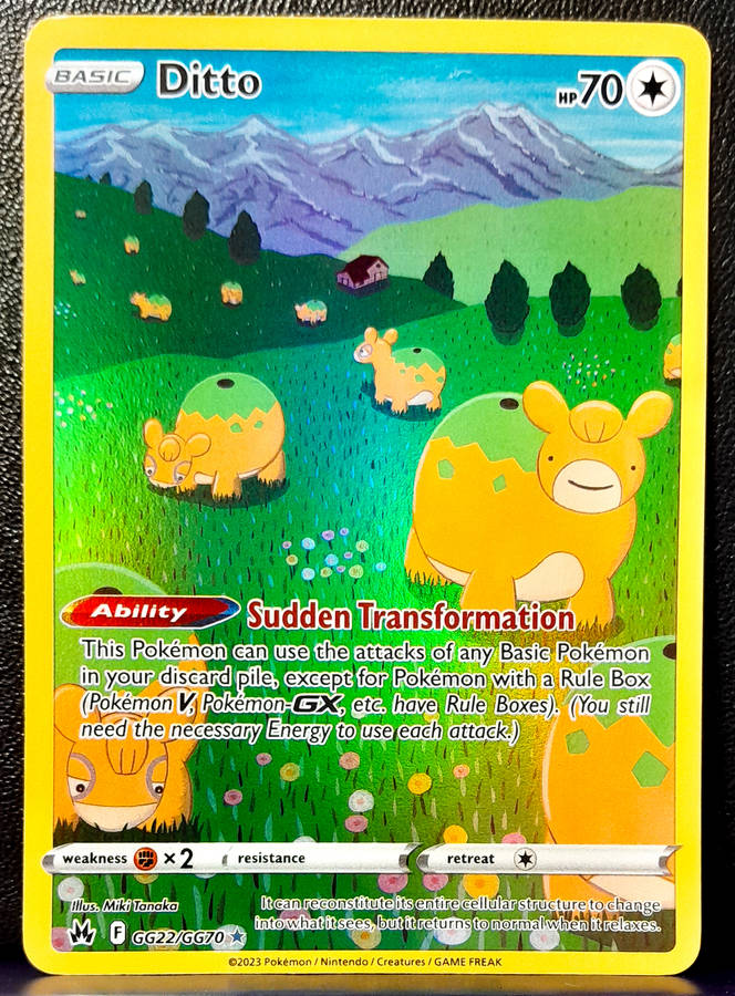 Pokemon Card - Ditto GG22/GG70 - Galarian Gallery - Illustraition Rare - Crown Zenith NM