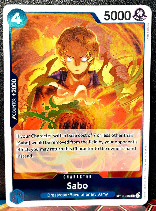 One Piece Trading Card Game - Sabo OP10-049 - FOIL RARE  - NM
