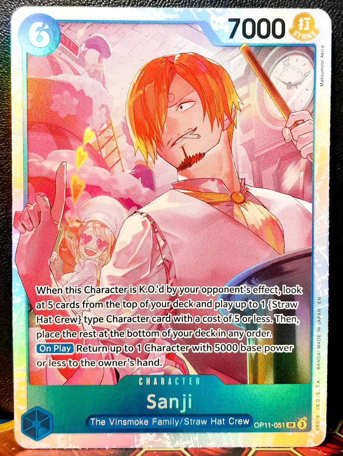 One Piece Trading Card Game - Sanji OP11-051 - FOIL SECRET RARE  - NM