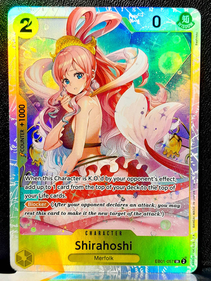 One Piece Trading Card Game - Shirahoshi EB01-057 - SR - Holo Foil - NM