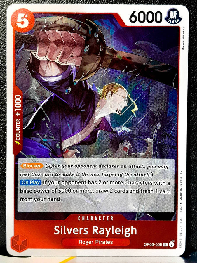 One Piece Trading Card Game - Silvers Rayleigh OP09-005 - FOIL - NM