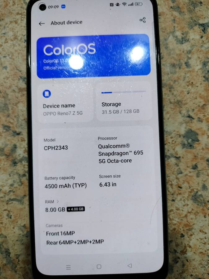 Opp Reno 7 128Gb Dual Sim