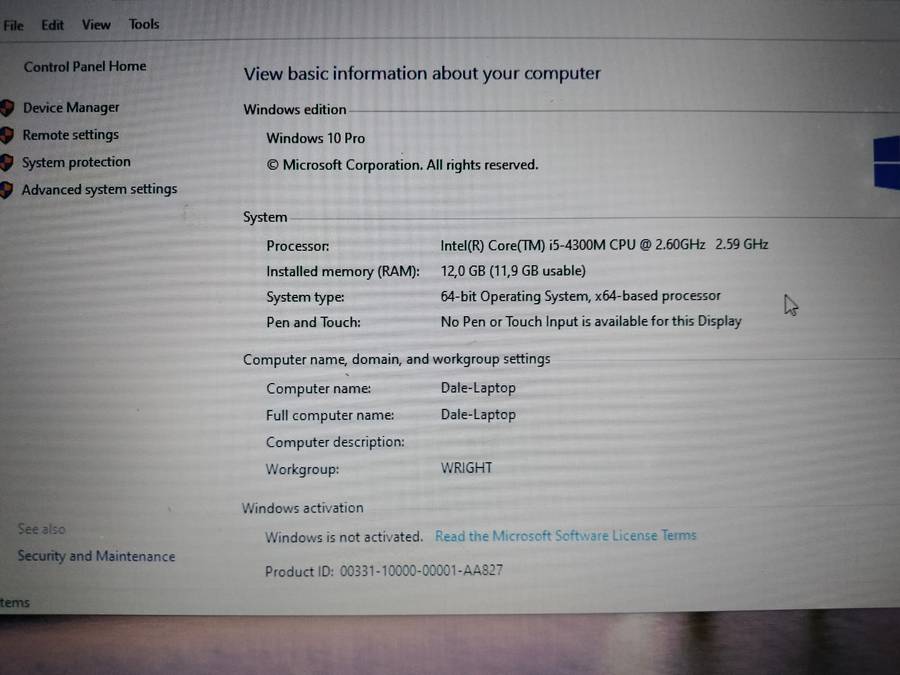 Lenovo Thinkpad L540 i5 4300M