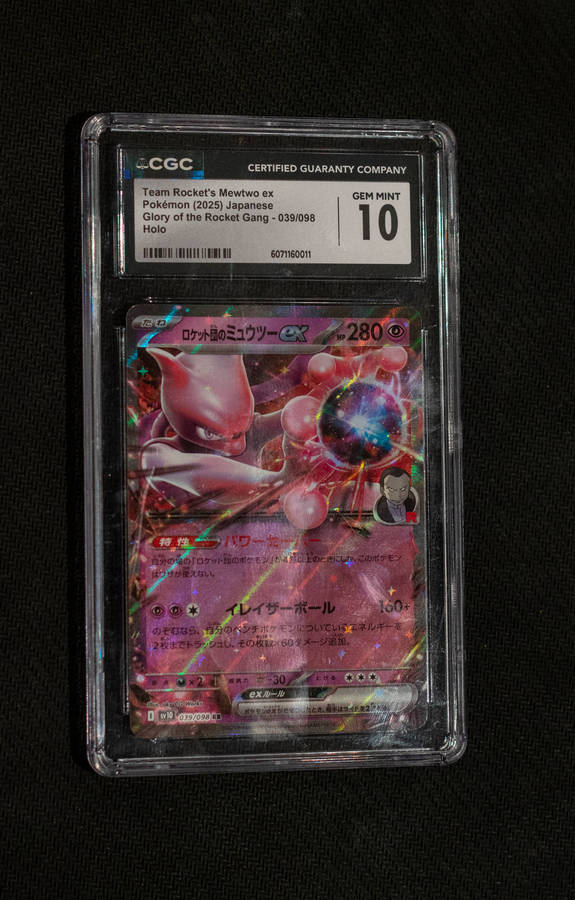 2025 Pokemon Japanese SV Glory Of The Rocket Gang Team Rocket's Mewtwo ex CGC 10
