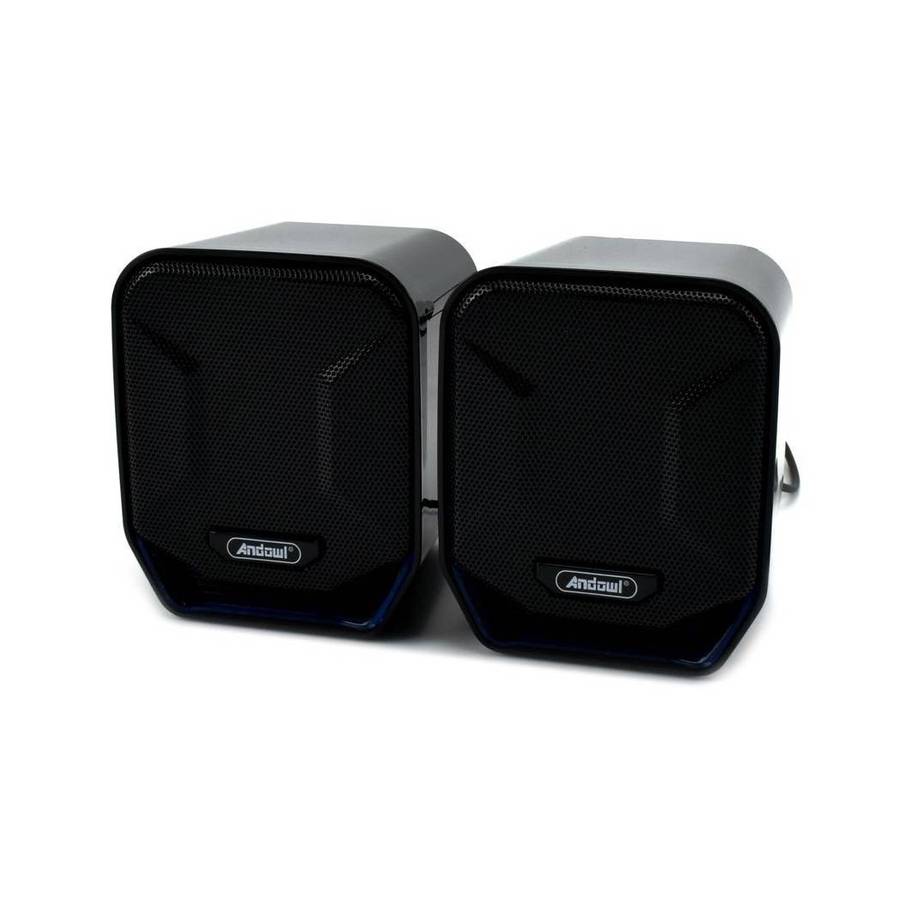 MINI SPEAKERS COMPUTER SPEAKERS 3W WIRED WITH RGB LED LIGHT Q-YX17 USB JACK