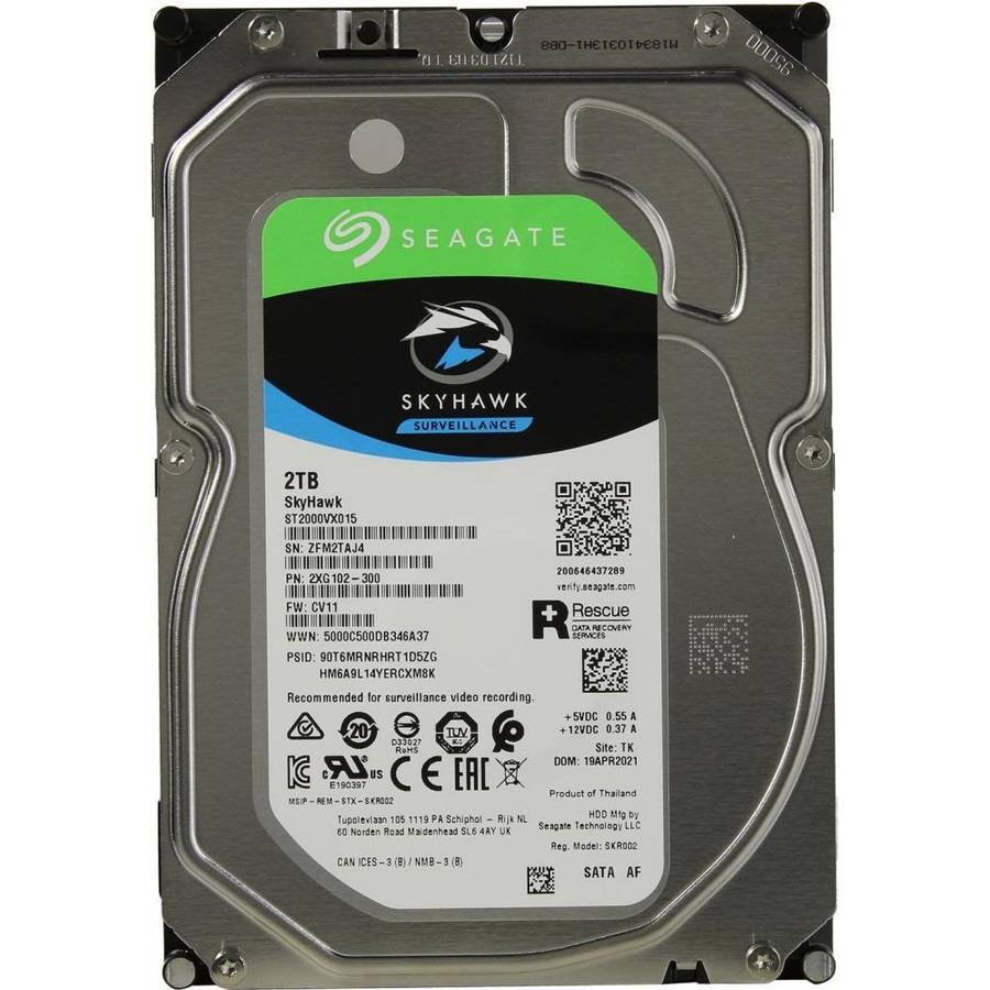 6TB Seagate SkyHawk 6TB Surveillance Hard Drive - SATA 6Gb/s 64MB Cache 3.5-Inch Internal Drive