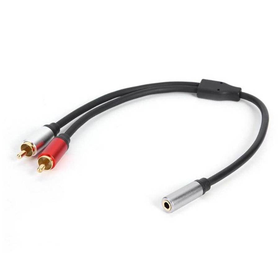 3.5mm TRS female  2x RCA male (Q-HD76)