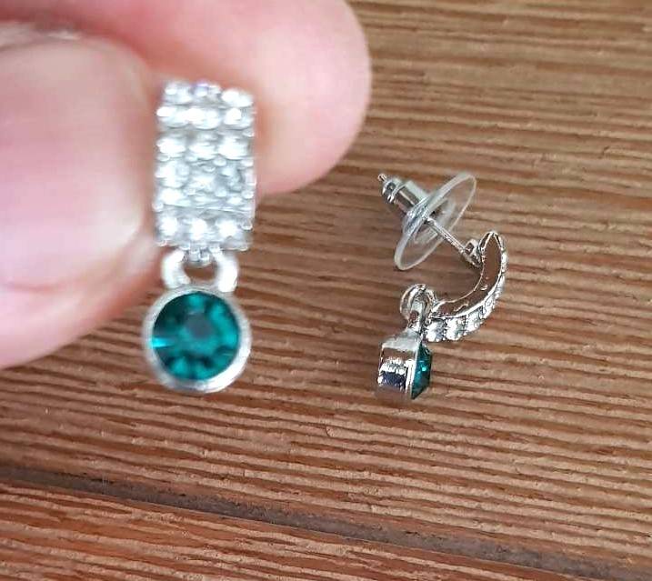 Emerald Green Austrain crystal  Necklace & Earrings Jewelry Set