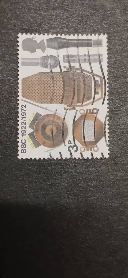 GREAT BRITAIN 1972 THE 50TH ANN. OF THE BRITISH BROADCASTING CORPORATION