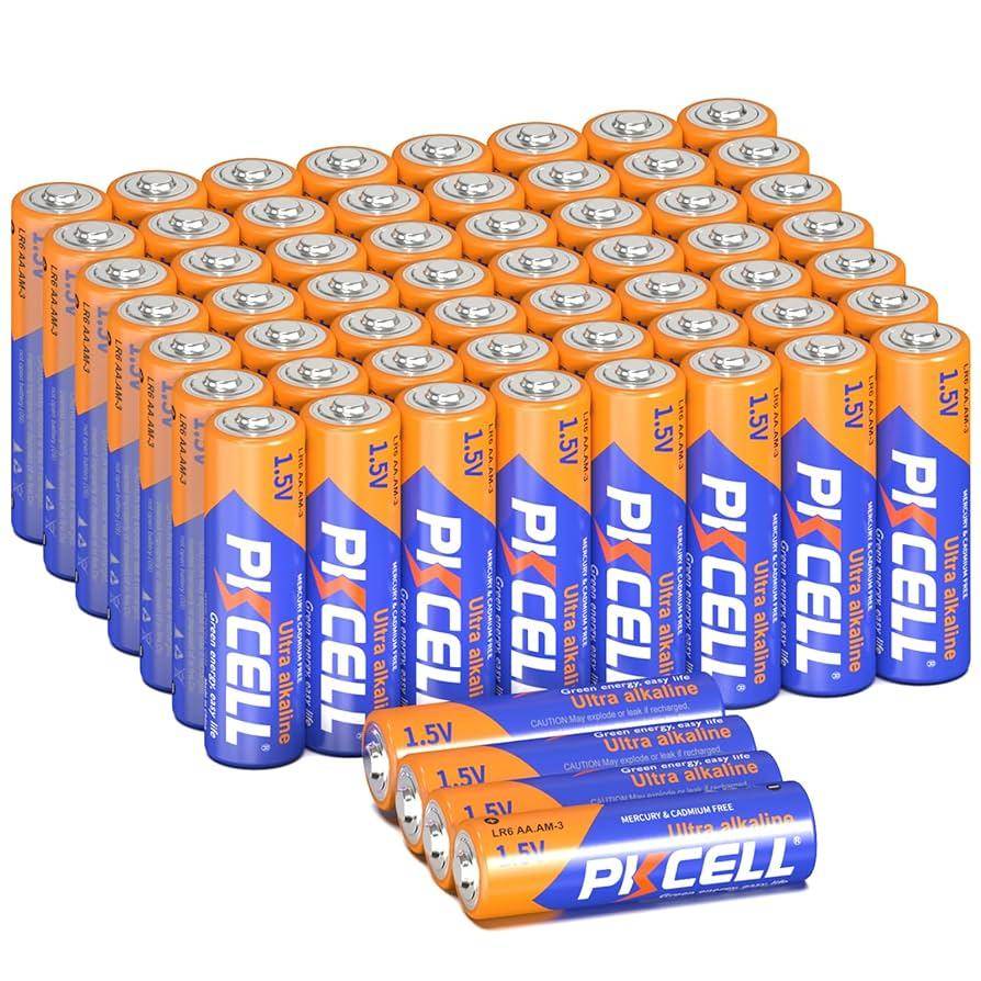 Battery AA alkaline PK cell sold in packs of 60pcs