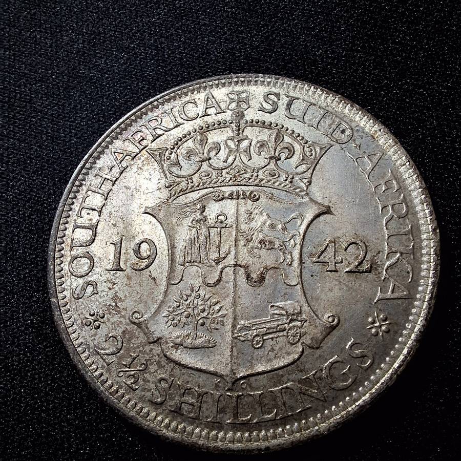 1942 Uncirculated 2 1/2 Shilling Coin