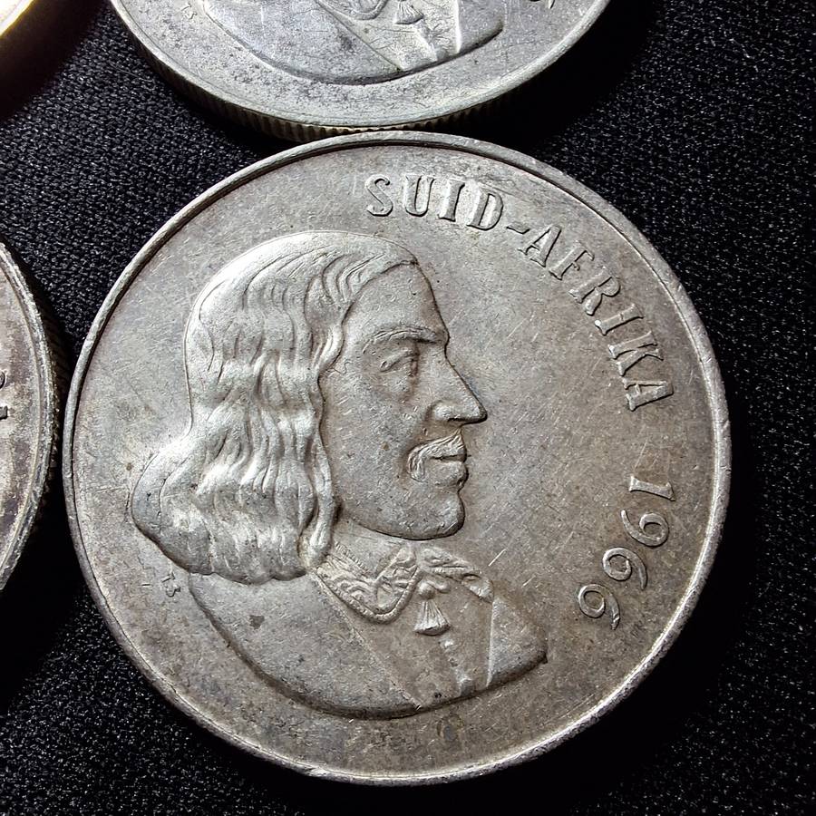 4 x 1966 uncirculated Silver R1 Coins