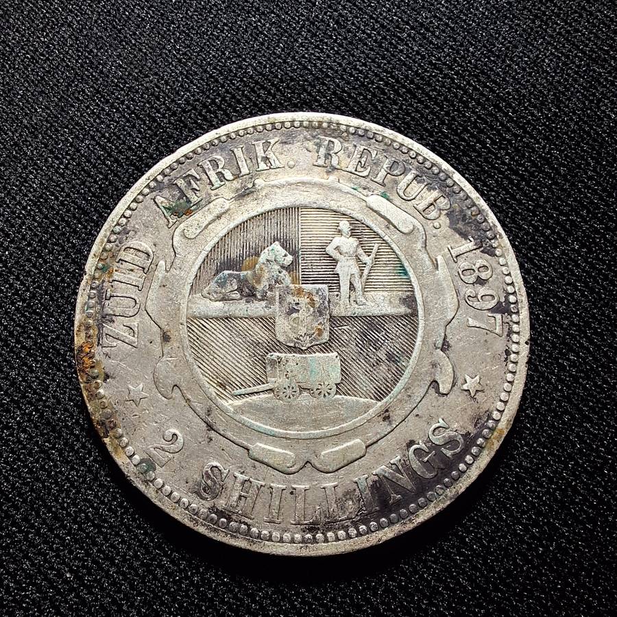 1897 South Africa 2 Shilling Coin