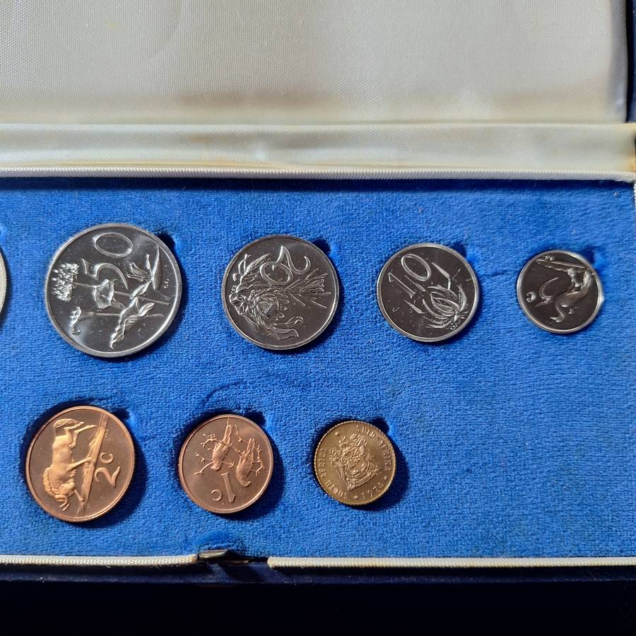 1974 SA Mint Proof Set with Silver 1 Rand