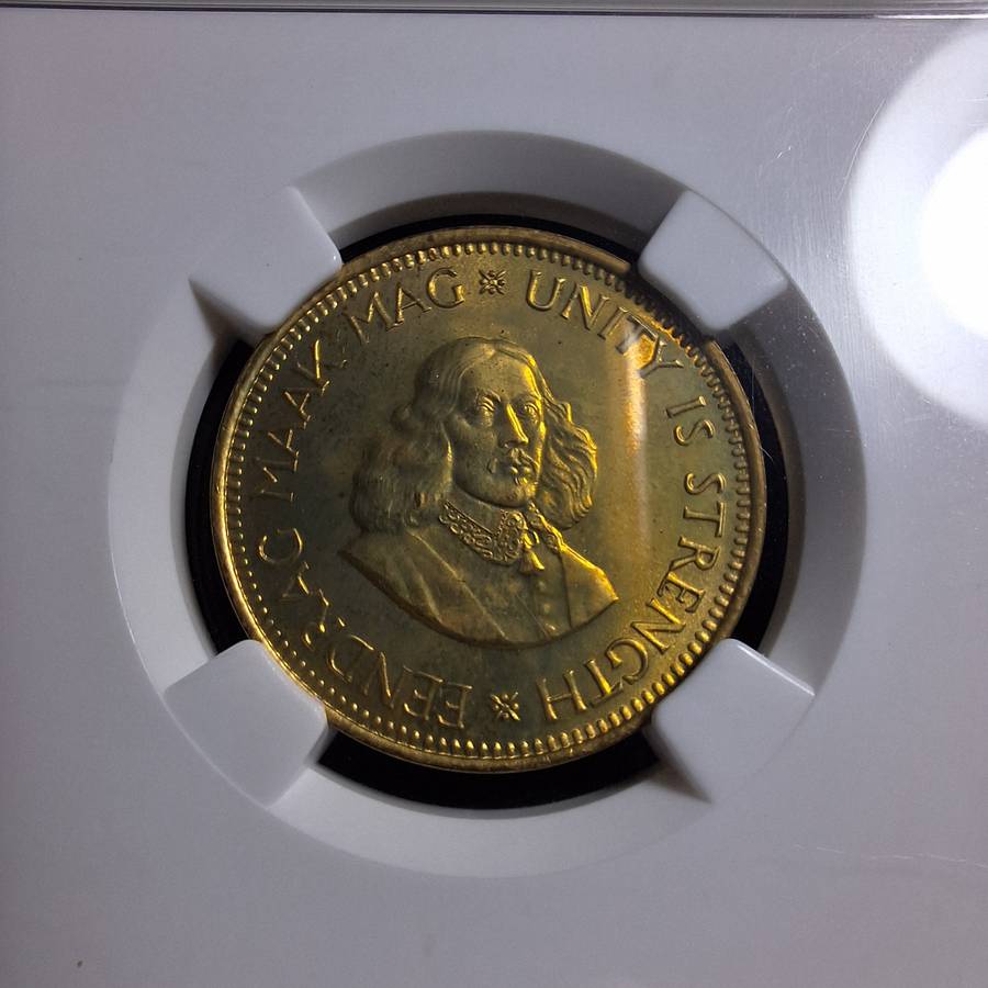 1961 Proof 66 SA 1/2 Cent NGC Graded