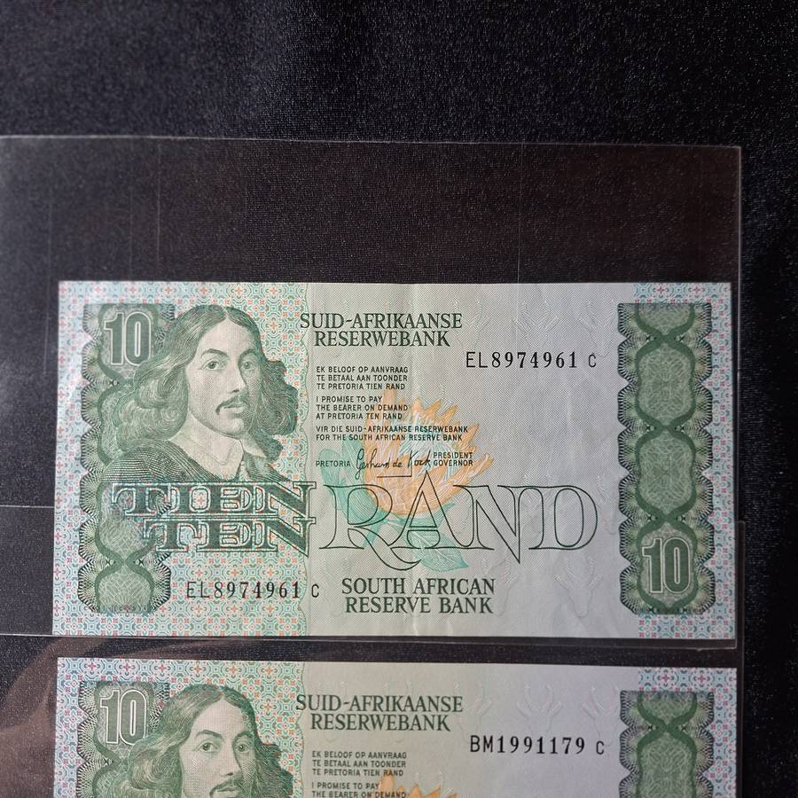 3 x South Africa R10 Notes