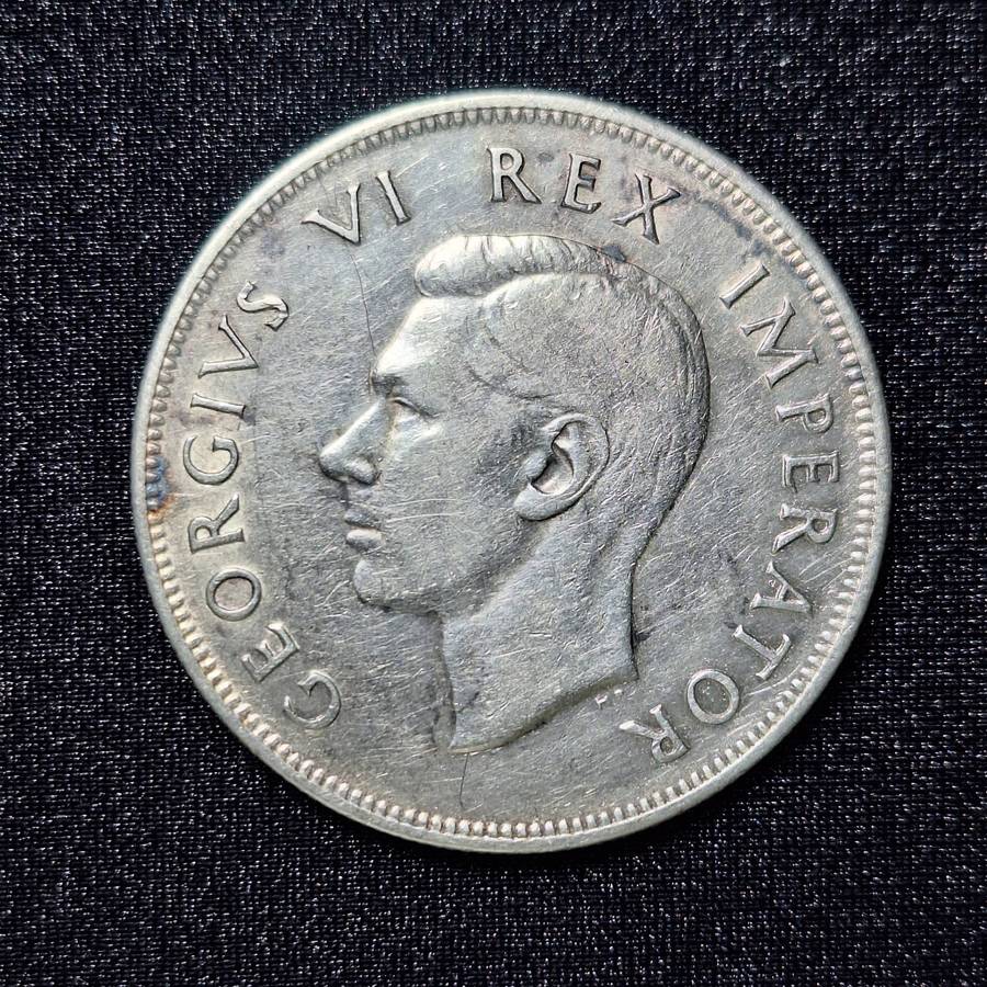 1939 2.5 Shillings Silver South Africa Coin