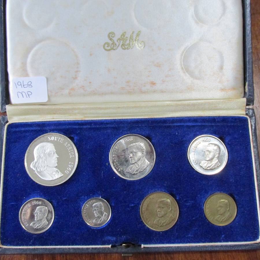 1968 S.A SHORT PROOF SET - 1 CENT TO SILVER RAND