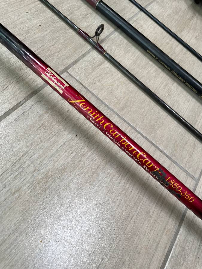 Fishing gear Shakespeare rod and okuma reels