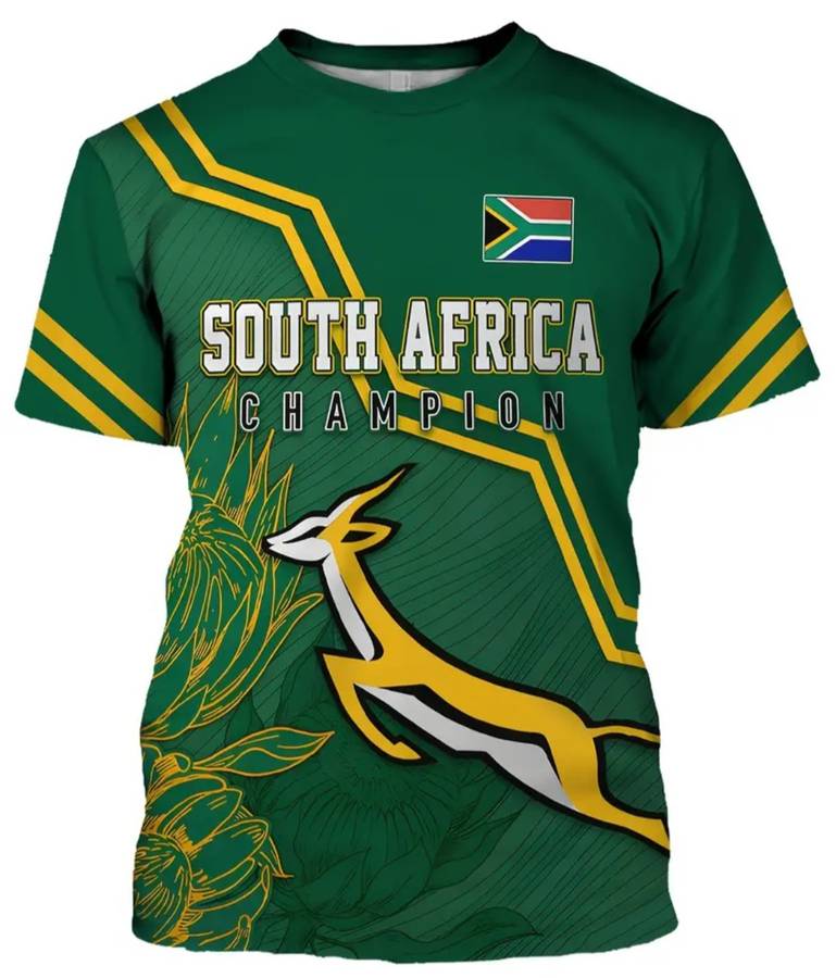 South Africa Springbok Supporters Shirt Size Medium