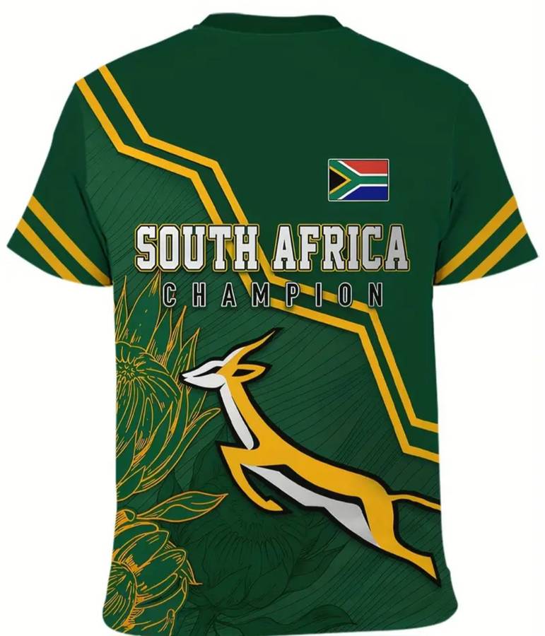 South Africa Springbok Supporters Shirt Size Medium