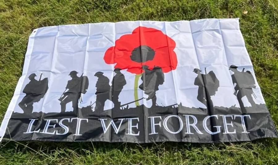 Poppy day flag